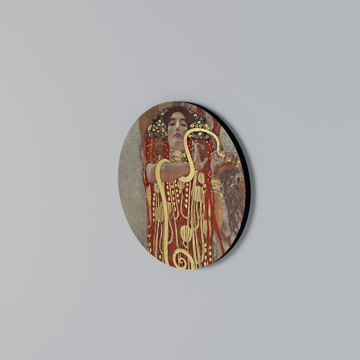 HYGIEIA BY KLIMT Round Wall Art