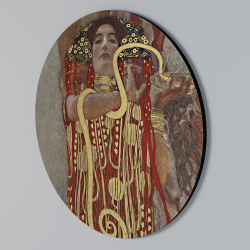 HYGIEIA BY KLIMT Round Wall Art