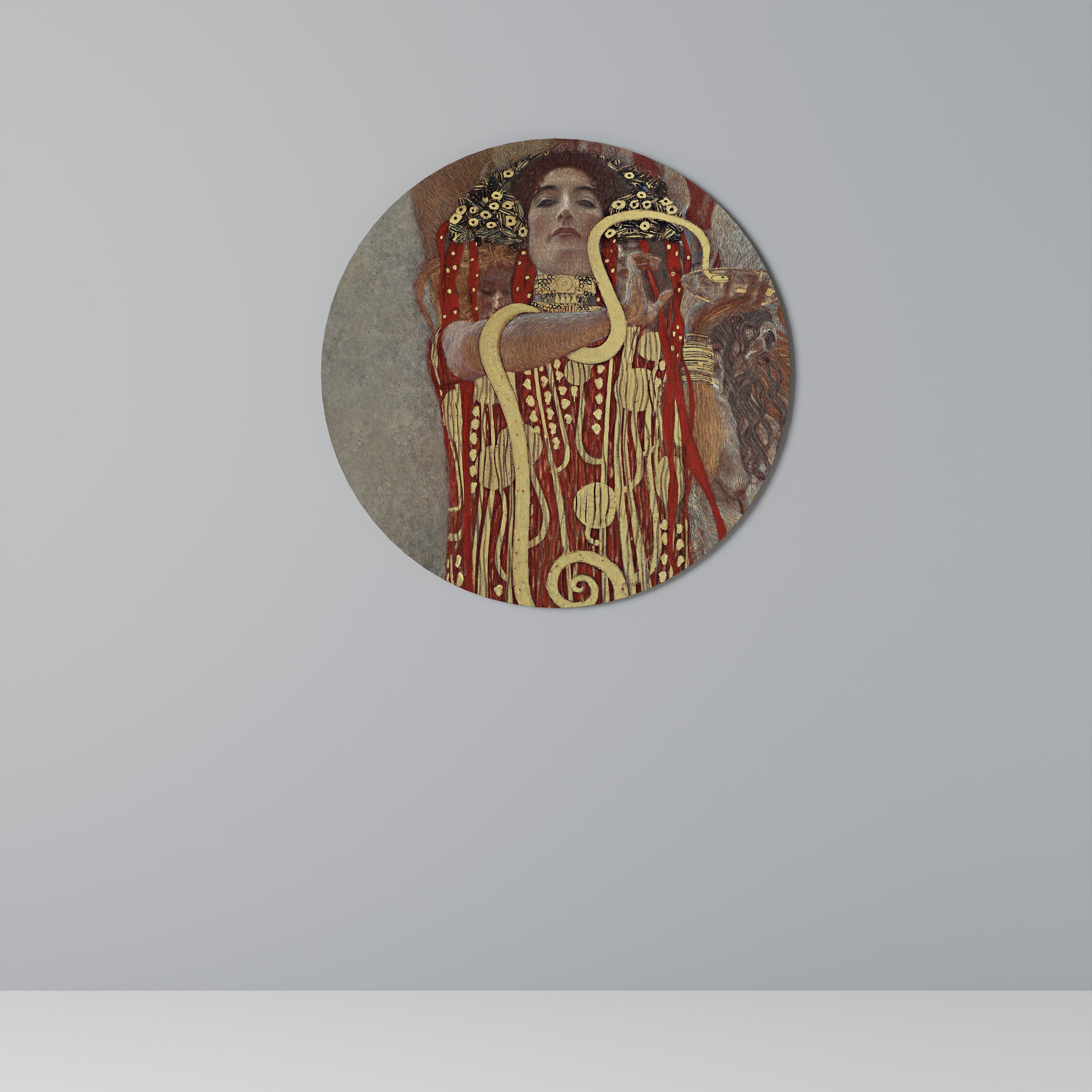 HYGIEIA DE KLIMT Art mural rond