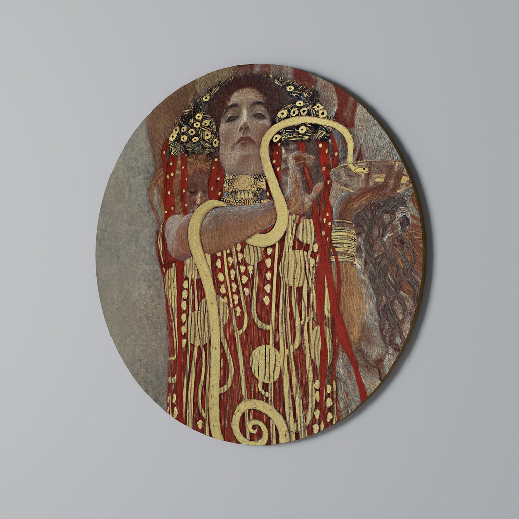 HYGIEIA DE KLIMT Art mural rond