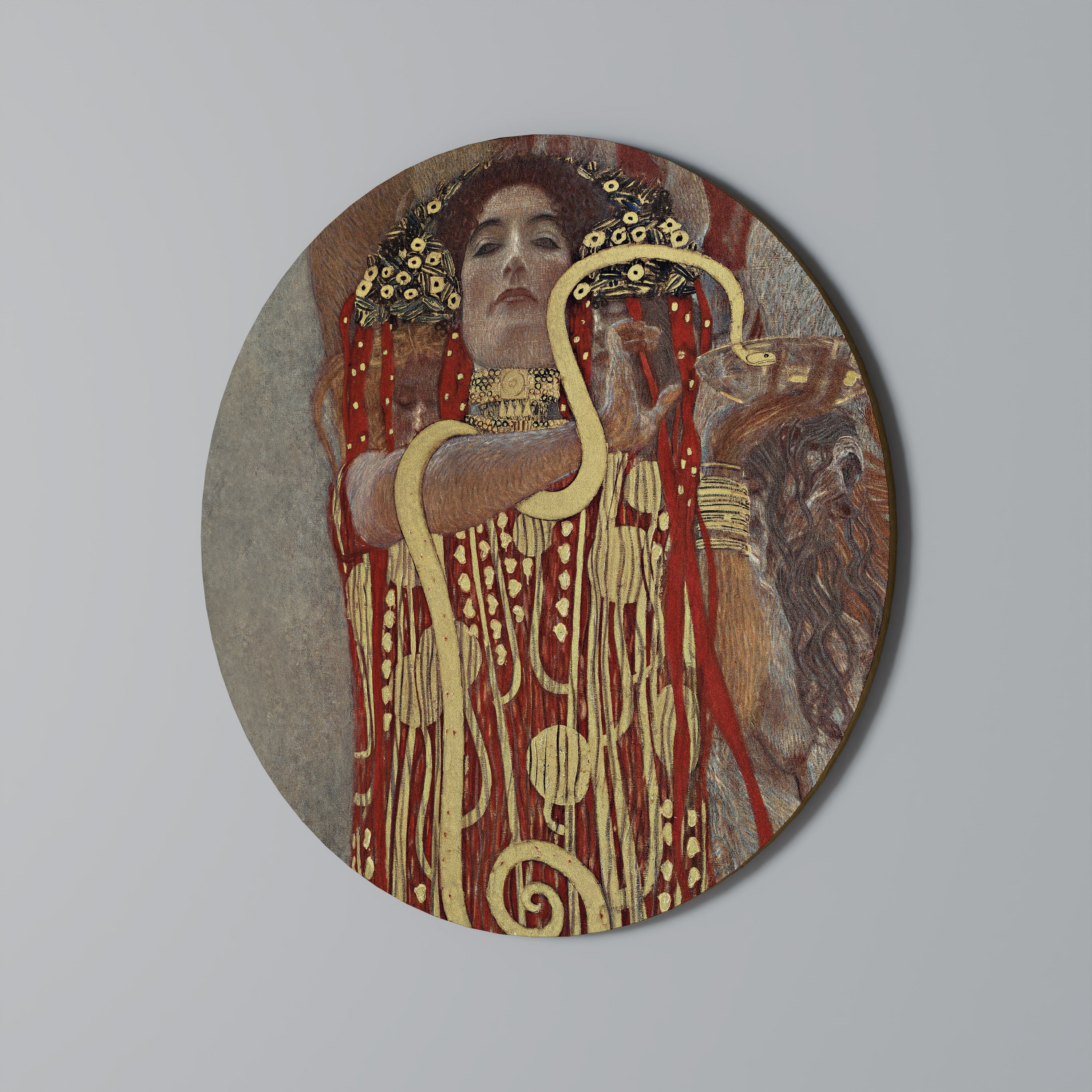 HYGIEIA DE KLIMT Art mural rond