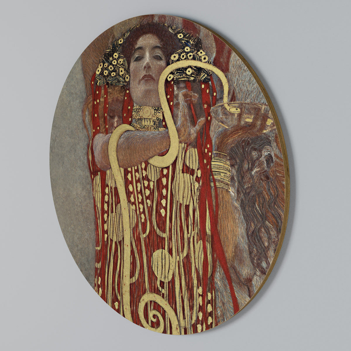 HYGIEIA BY KLIMT Round Wall Art