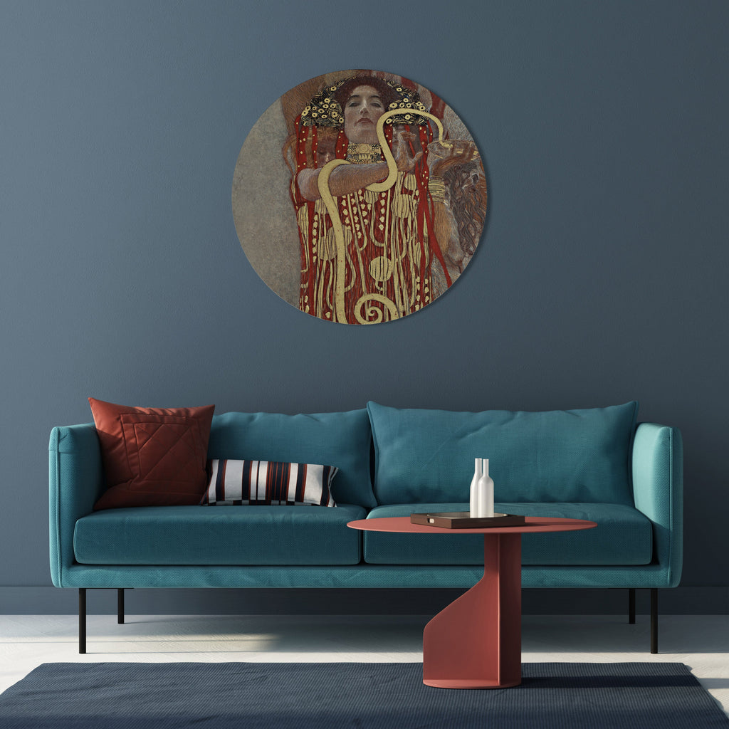 HYGIEIA DE KLIMT Art mural rond