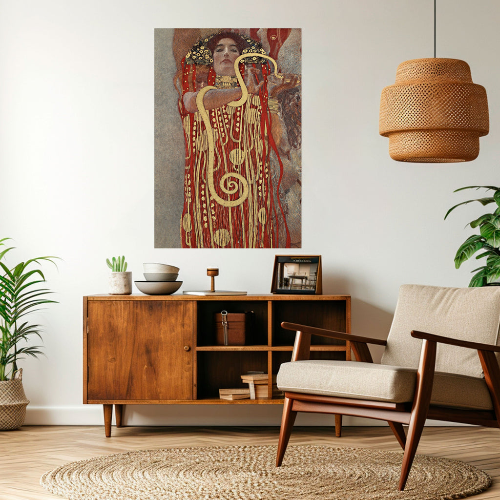 Affiche verticale autocollante HYGIEIA DE KLIMT