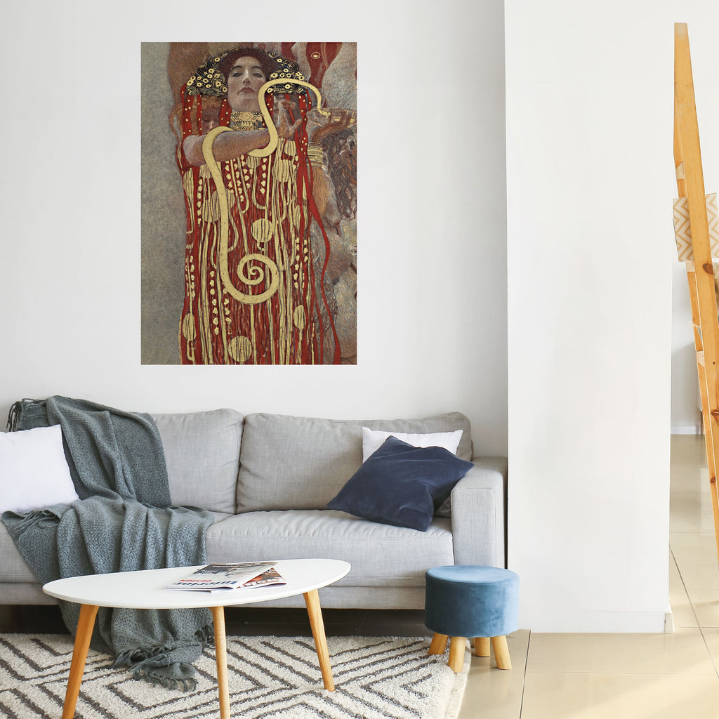 Affiche verticale autocollante HYGIEIA DE KLIMT