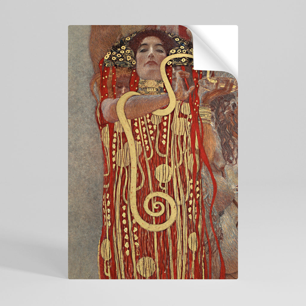 Affiche verticale autocollante HYGIEIA DE KLIMT