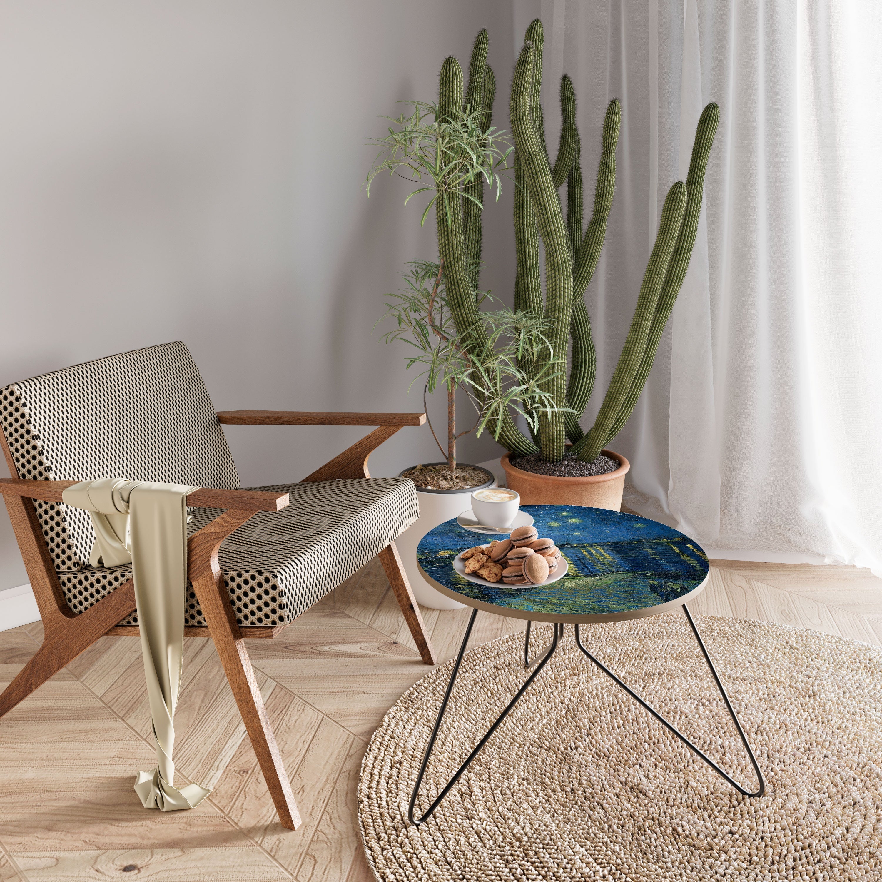 Table basse NUIT ÉTOILÉE SUR LE RHÔNE 60