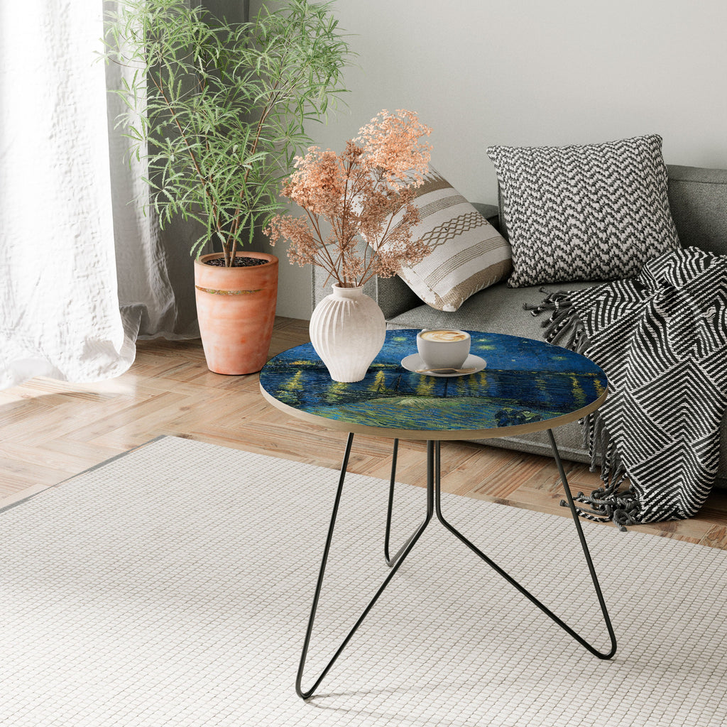 Table basse NUIT ÉTOILÉE SUR LE RHÔNE 69