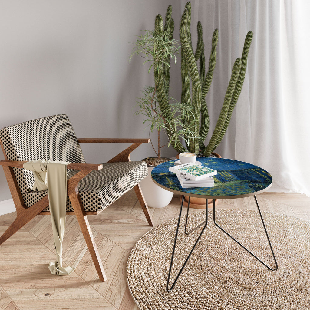 Table basse NUIT ÉTOILÉE SUR LE RHÔNE 69