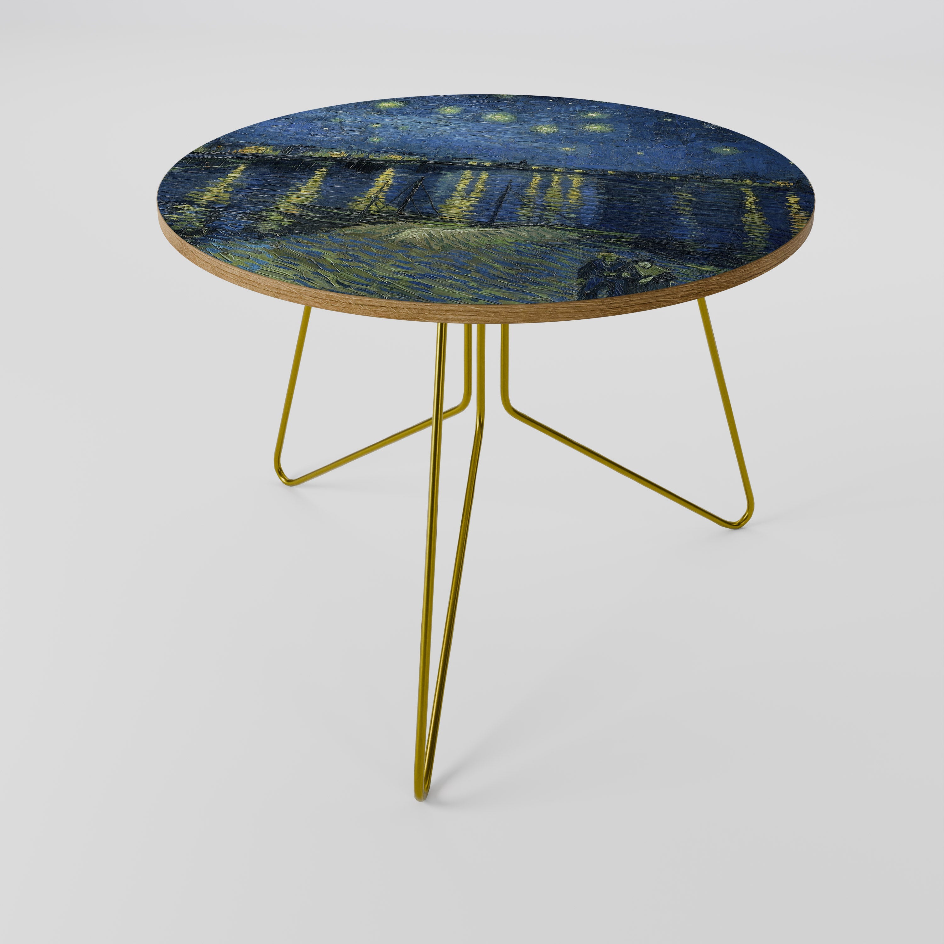 Table basse NUIT ÉTOILÉE SUR LE RHÔNE 69