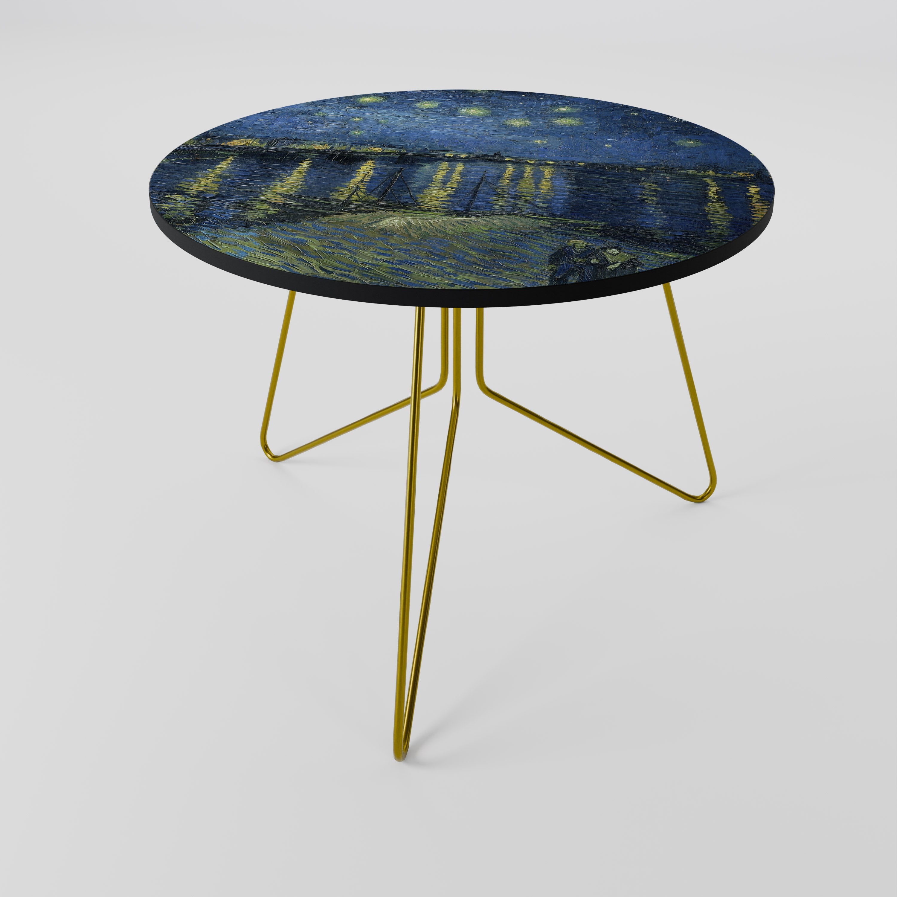 Table basse NUIT ÉTOILÉE SUR LE RHÔNE 69