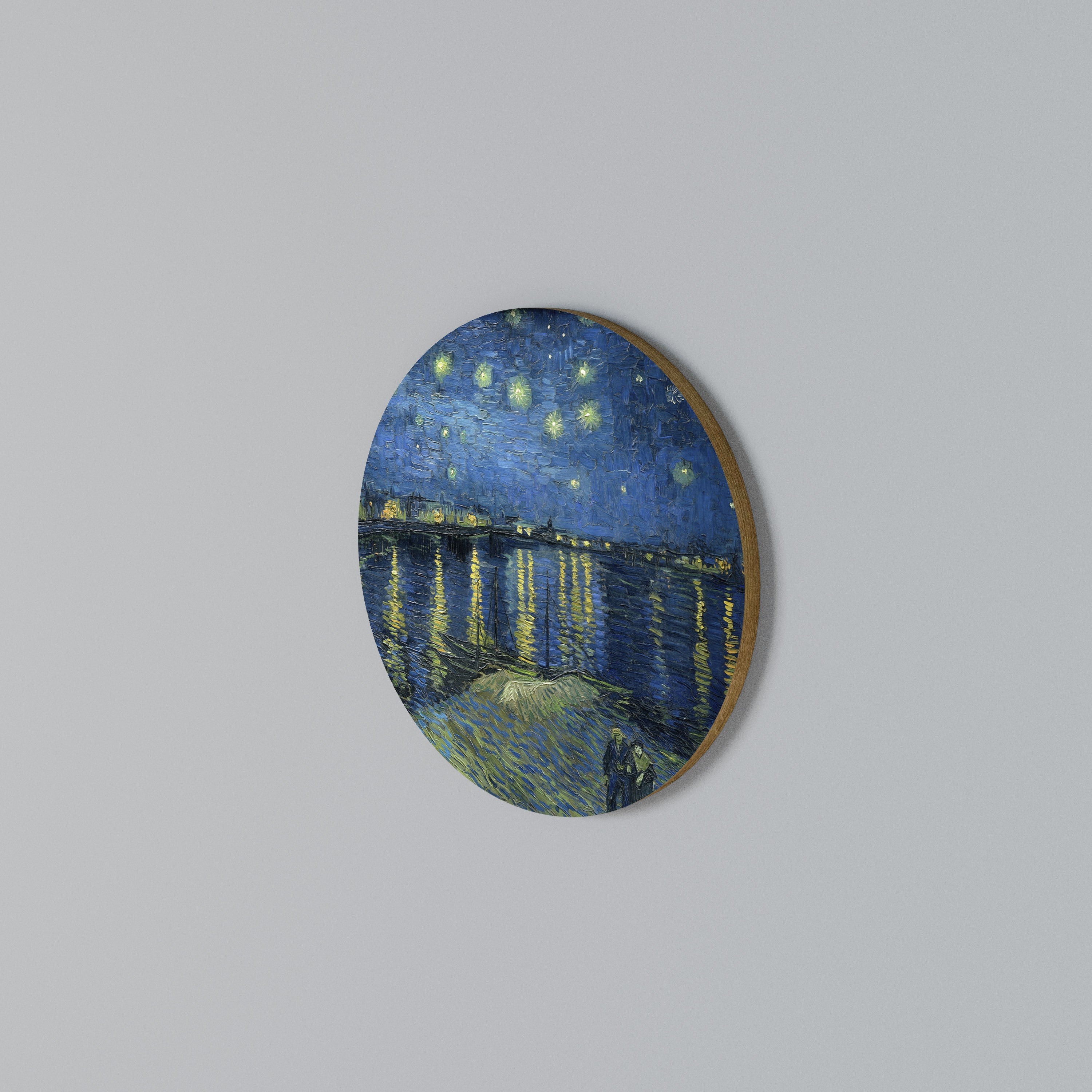 STARRY NIGHT OVER THE RHONE Round Wall Art