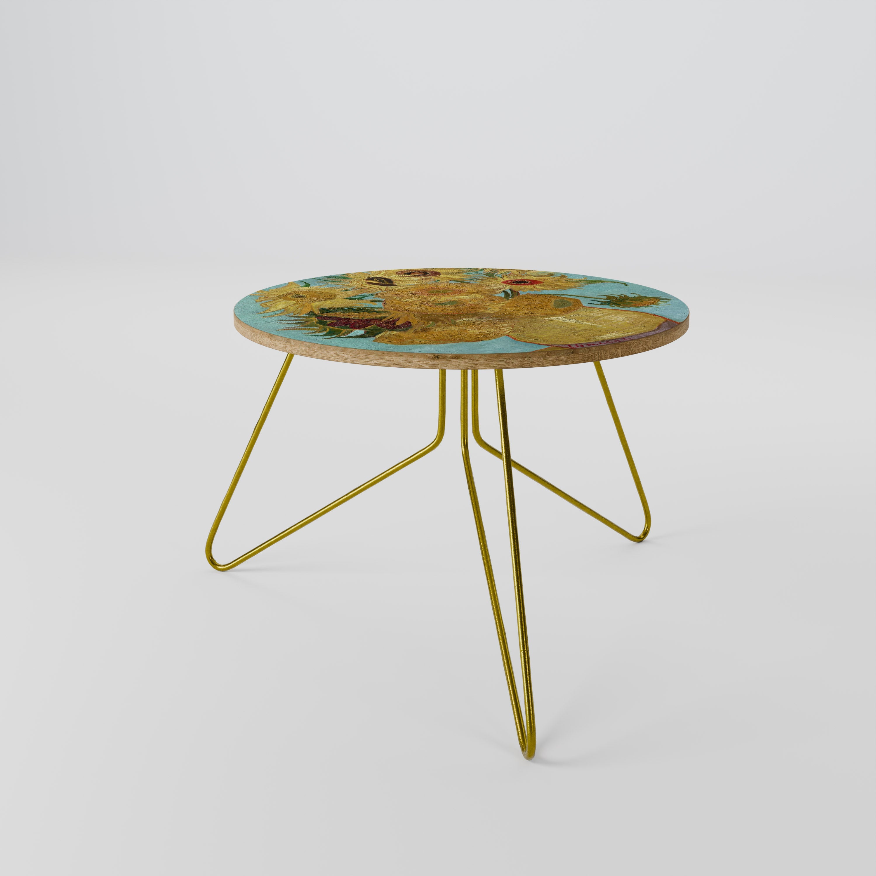 VASE AVEC DOUZE TOURNESOLS Table Basse 60