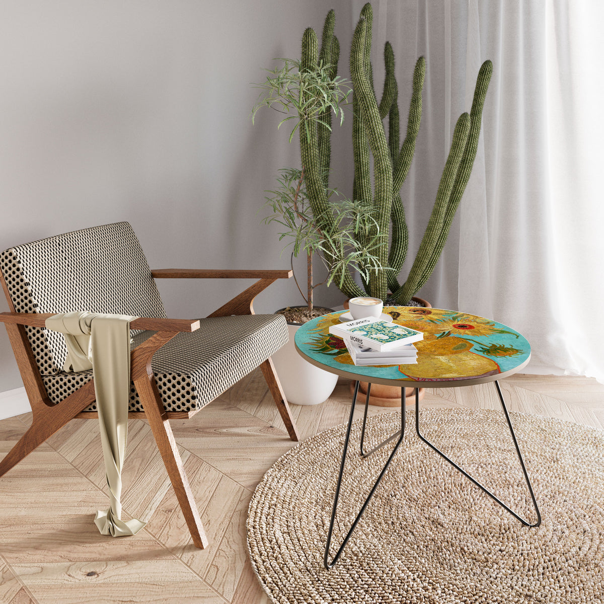 VASE WITH TWELVE SUNFLOWERS Coffee Table
