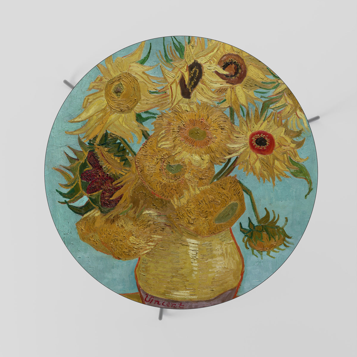 VASE WITH TWELVE SUNFLOWERS Coffee Table