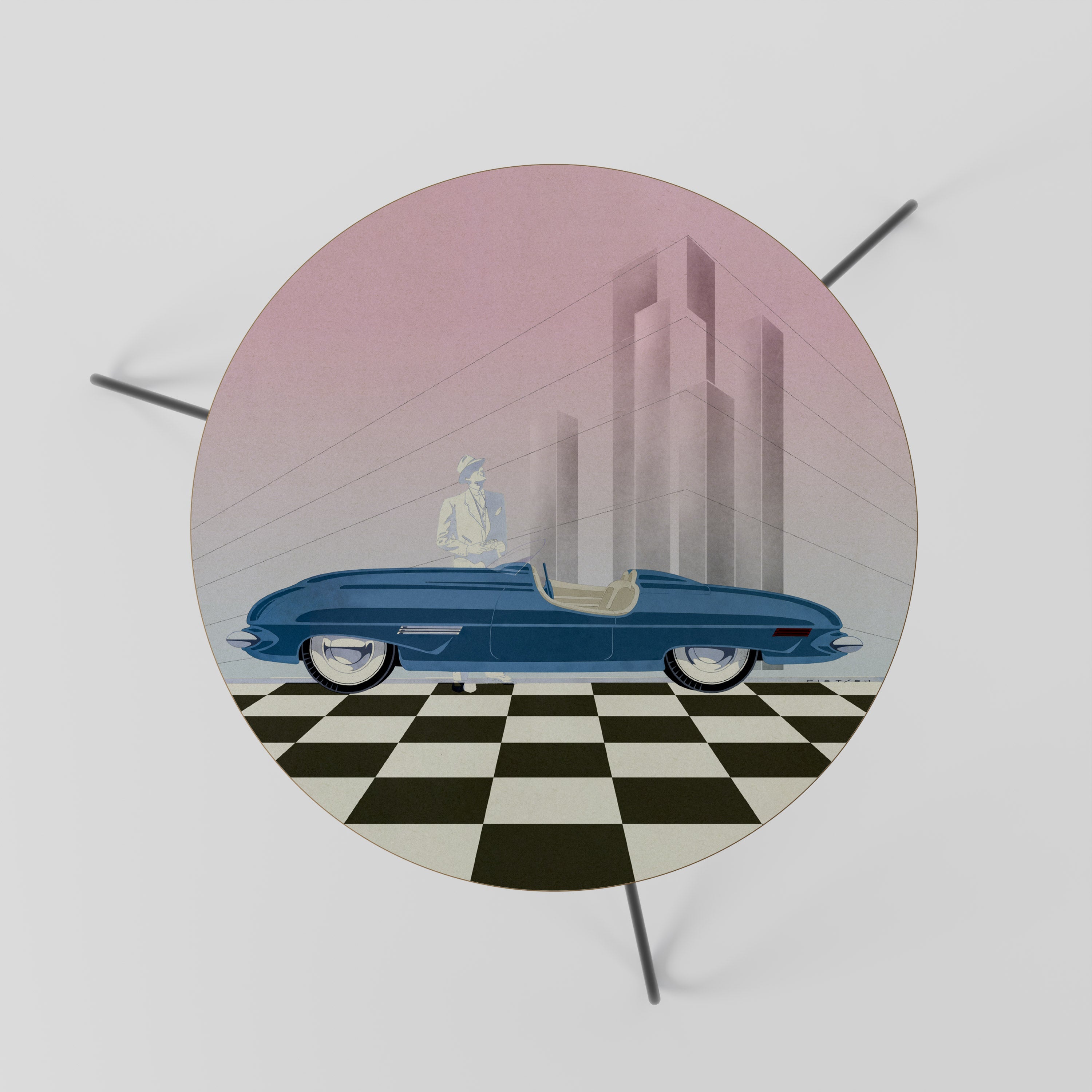 Table basse BLUE ROADSTER 60