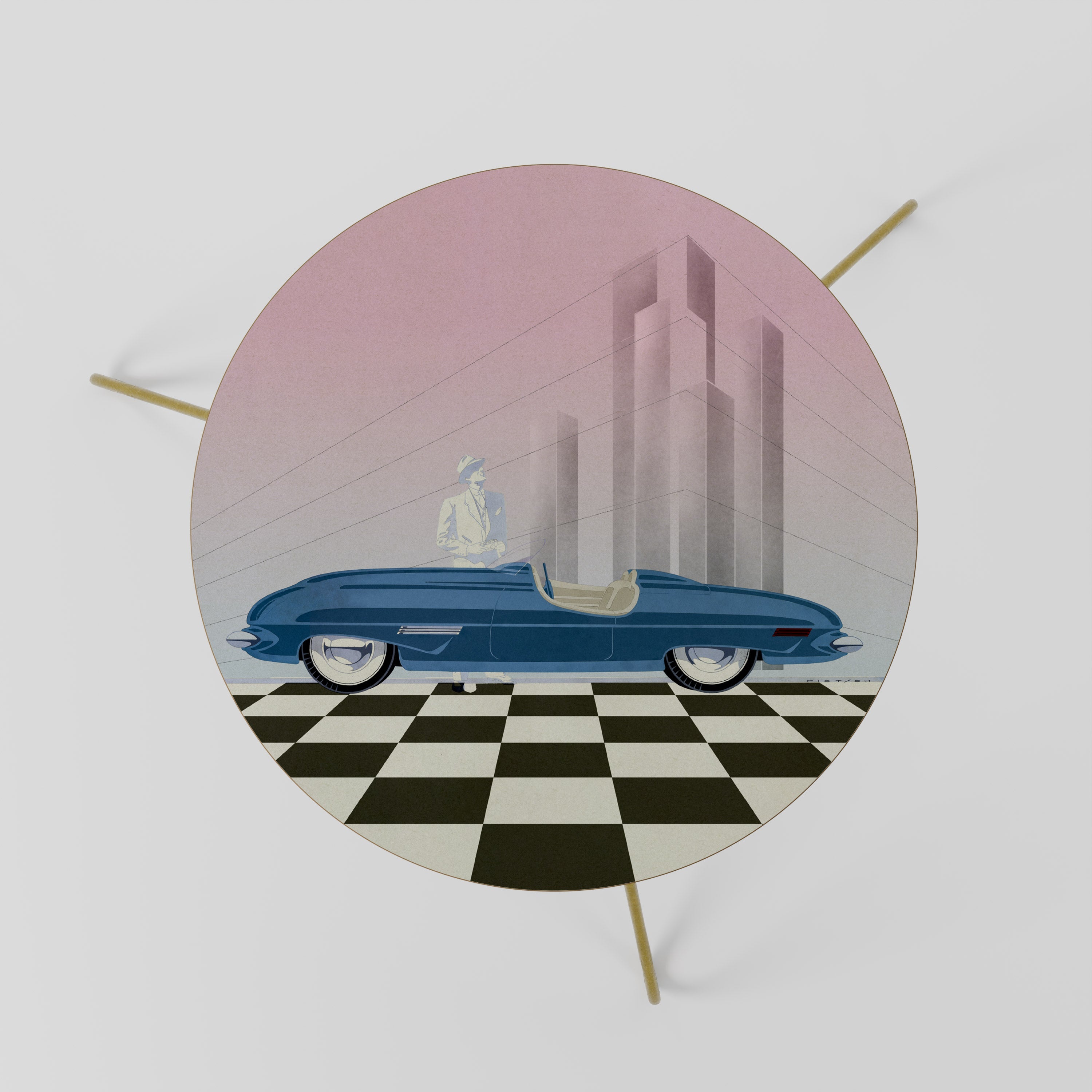 Table basse BLUE ROADSTER 60