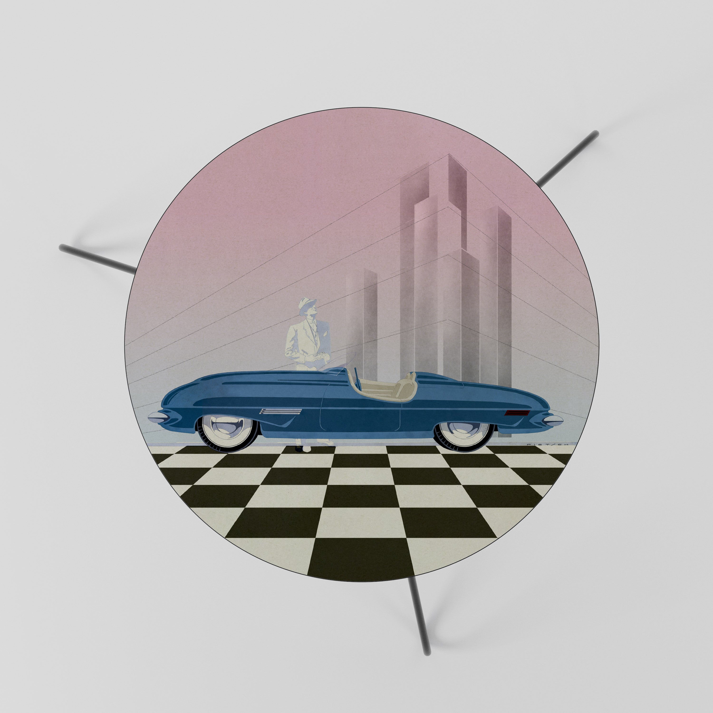 Table basse BLUE ROADSTER 60