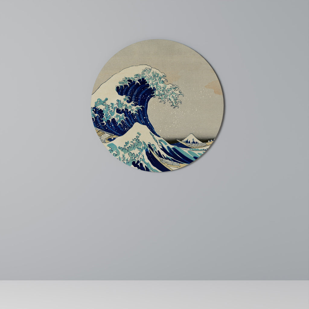 LA GRANDE VAGUE Art mural rond