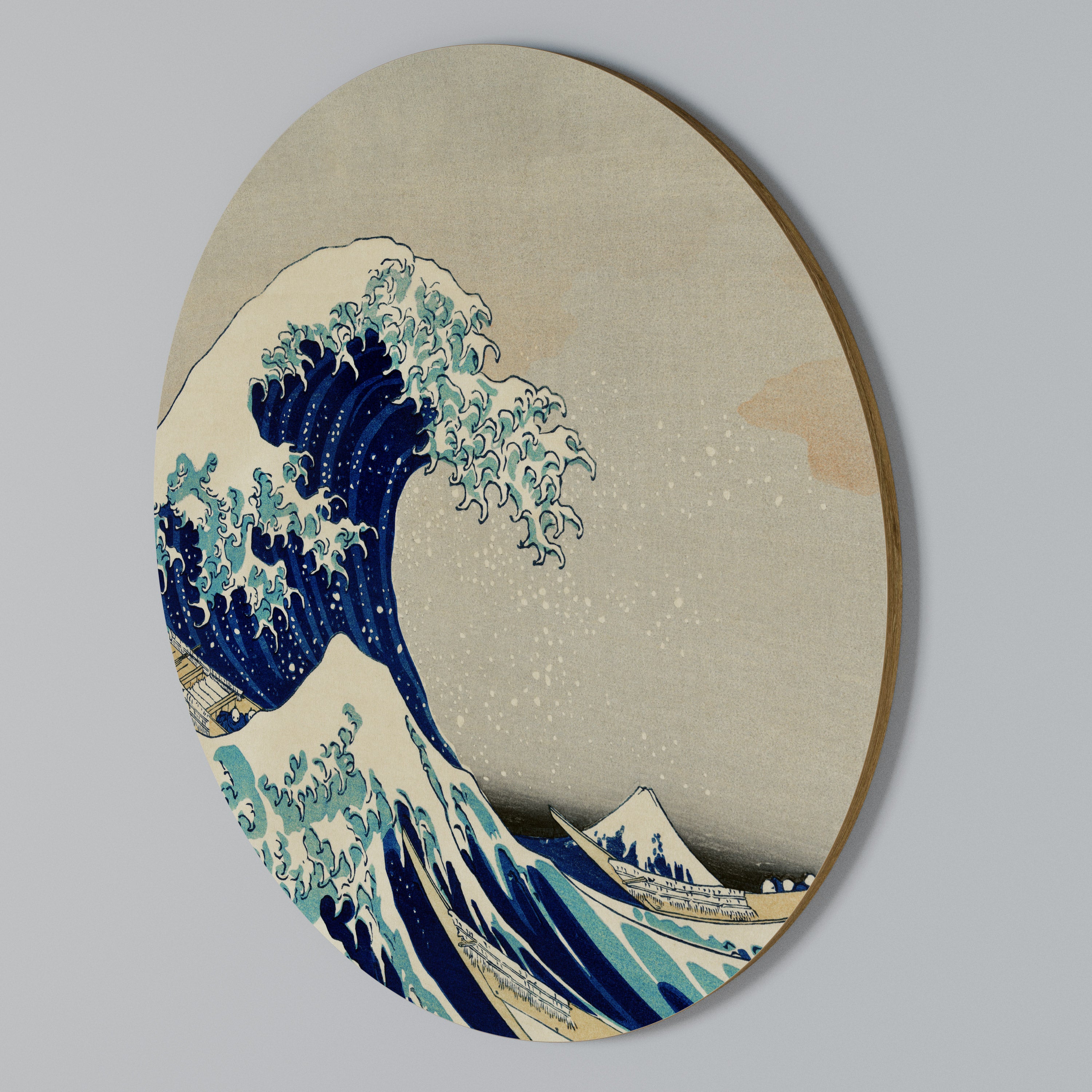 THE GREAT WAVE Round Wall Art
