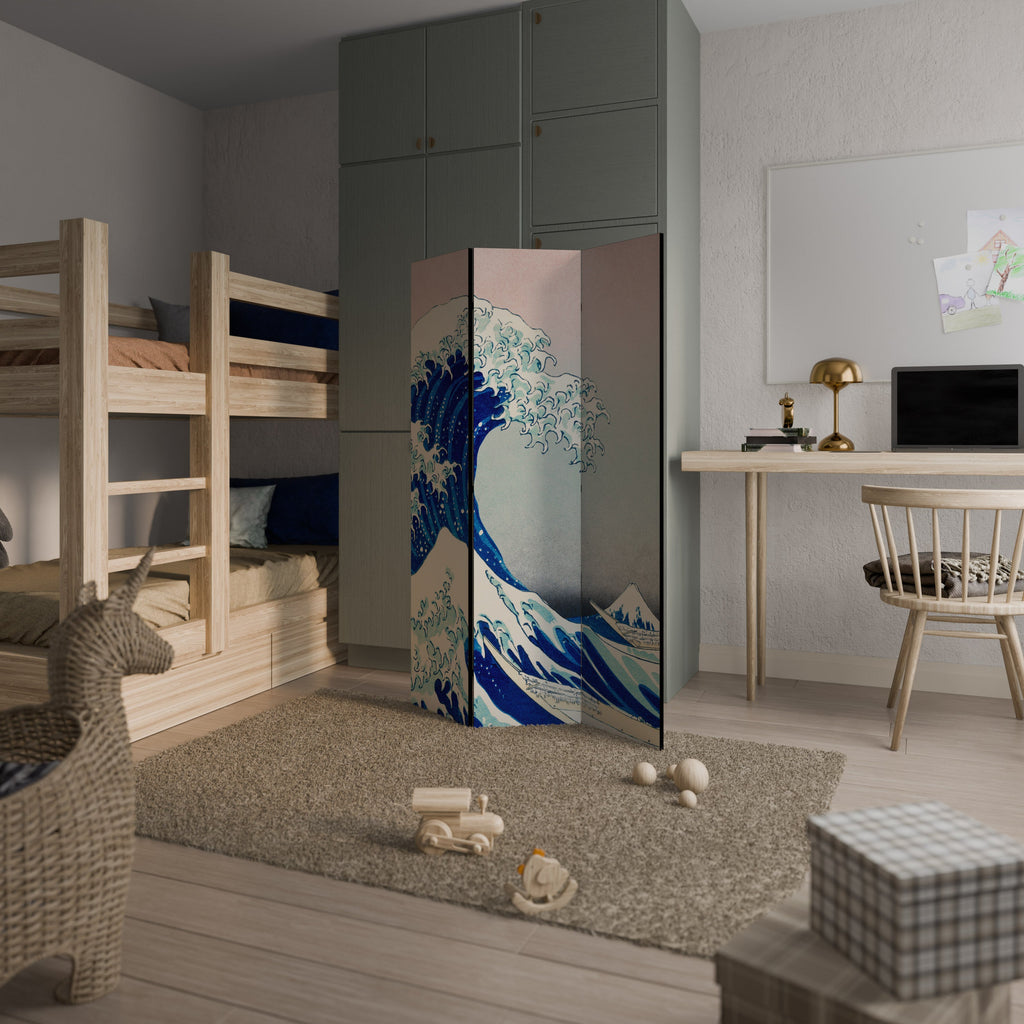 LA GRANDE VAGUE Paravent décoratif à 3 panneaux