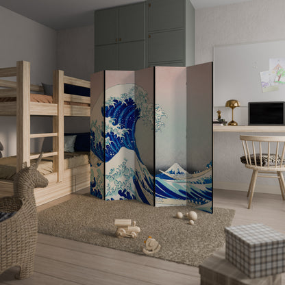 THE GREAT WAVE 5-Panel Room Divider