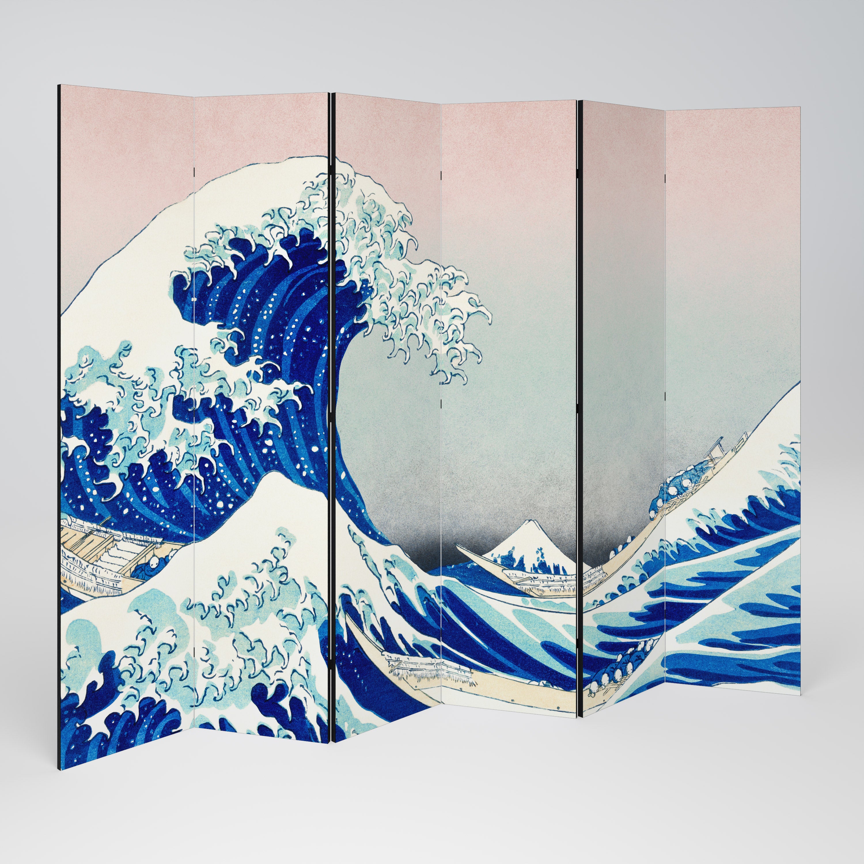 THE GREAT WAVE 6-Panel Room Divider
