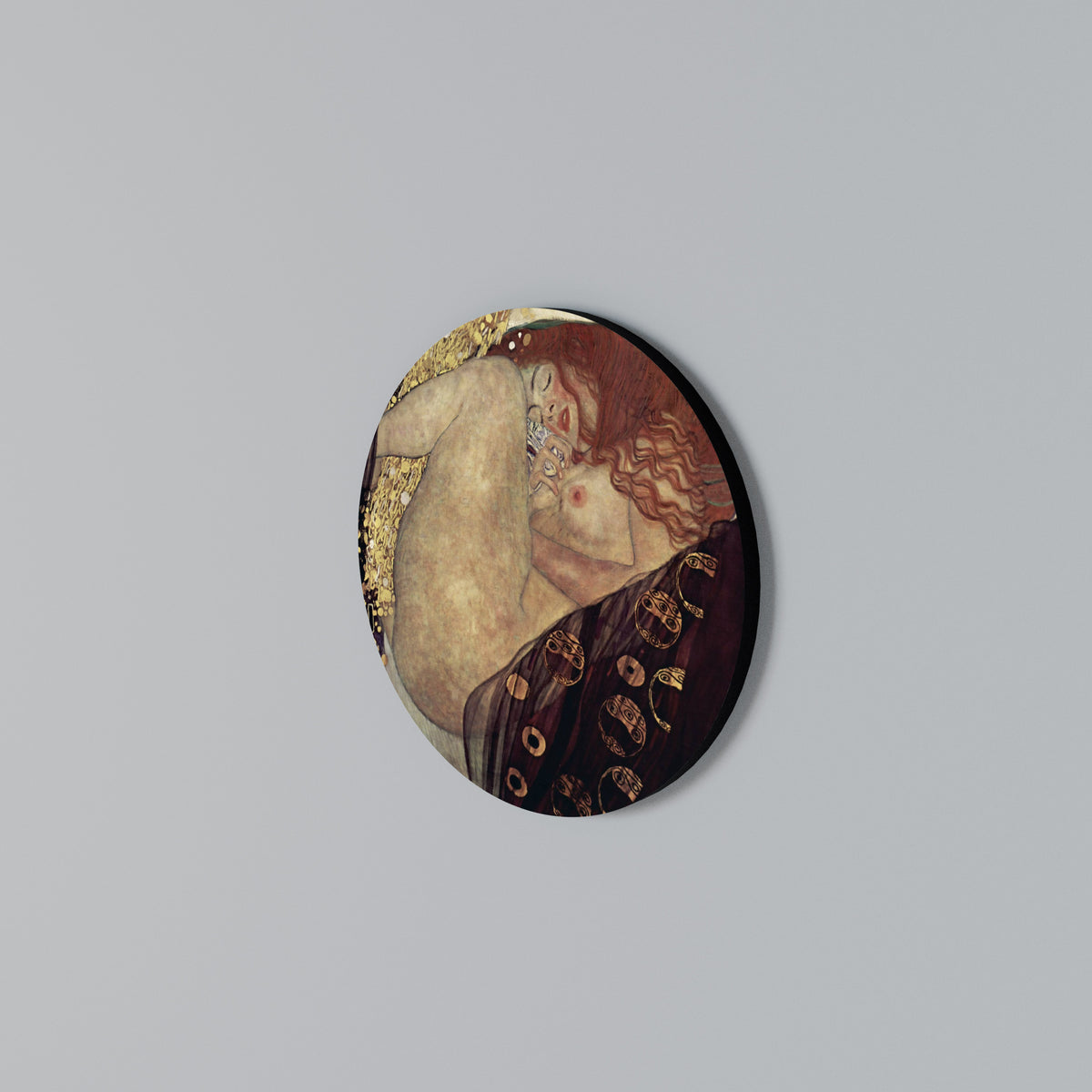 DANAE BY KLIMT Round Wall Art