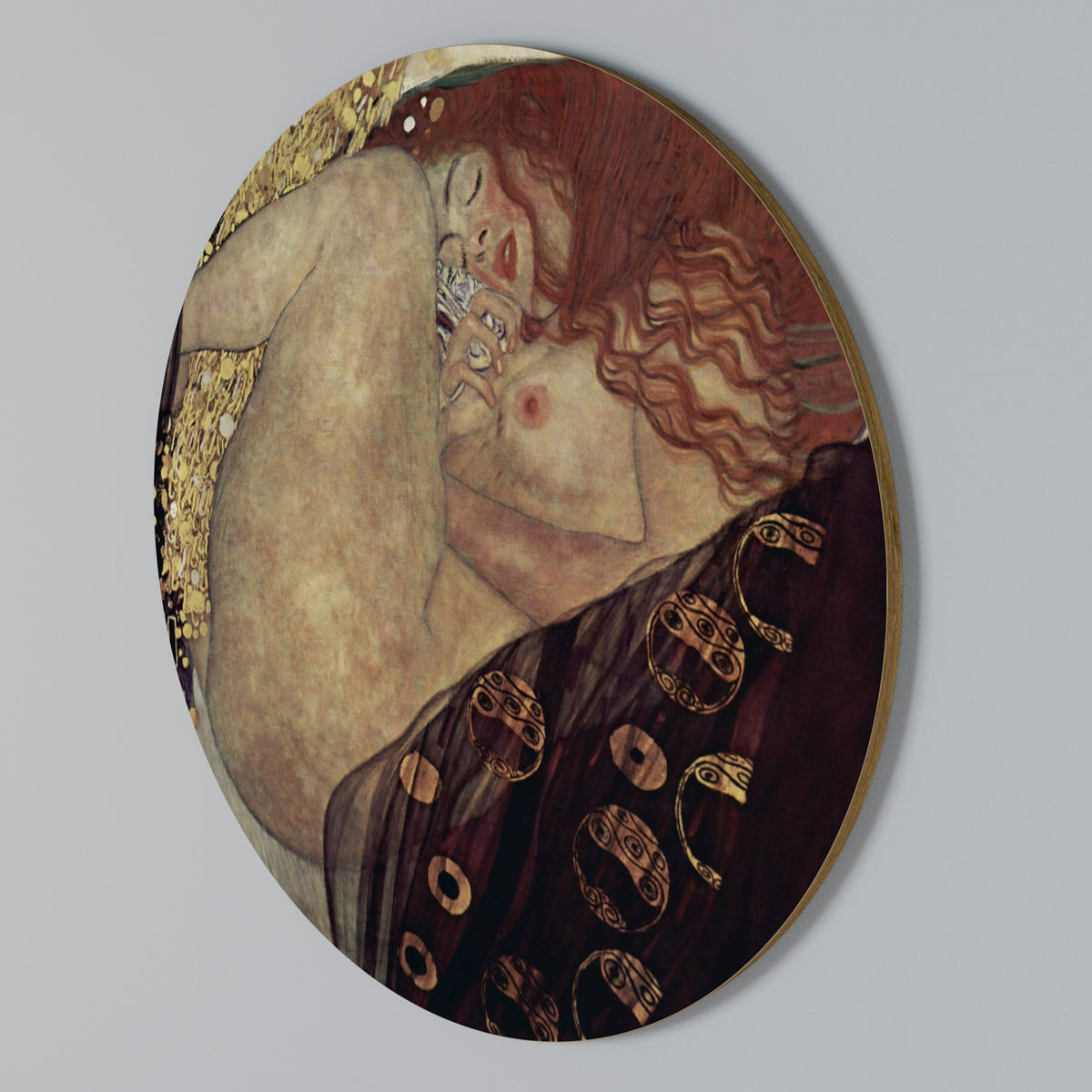 DANAE BY KLIMT Round Wall Art