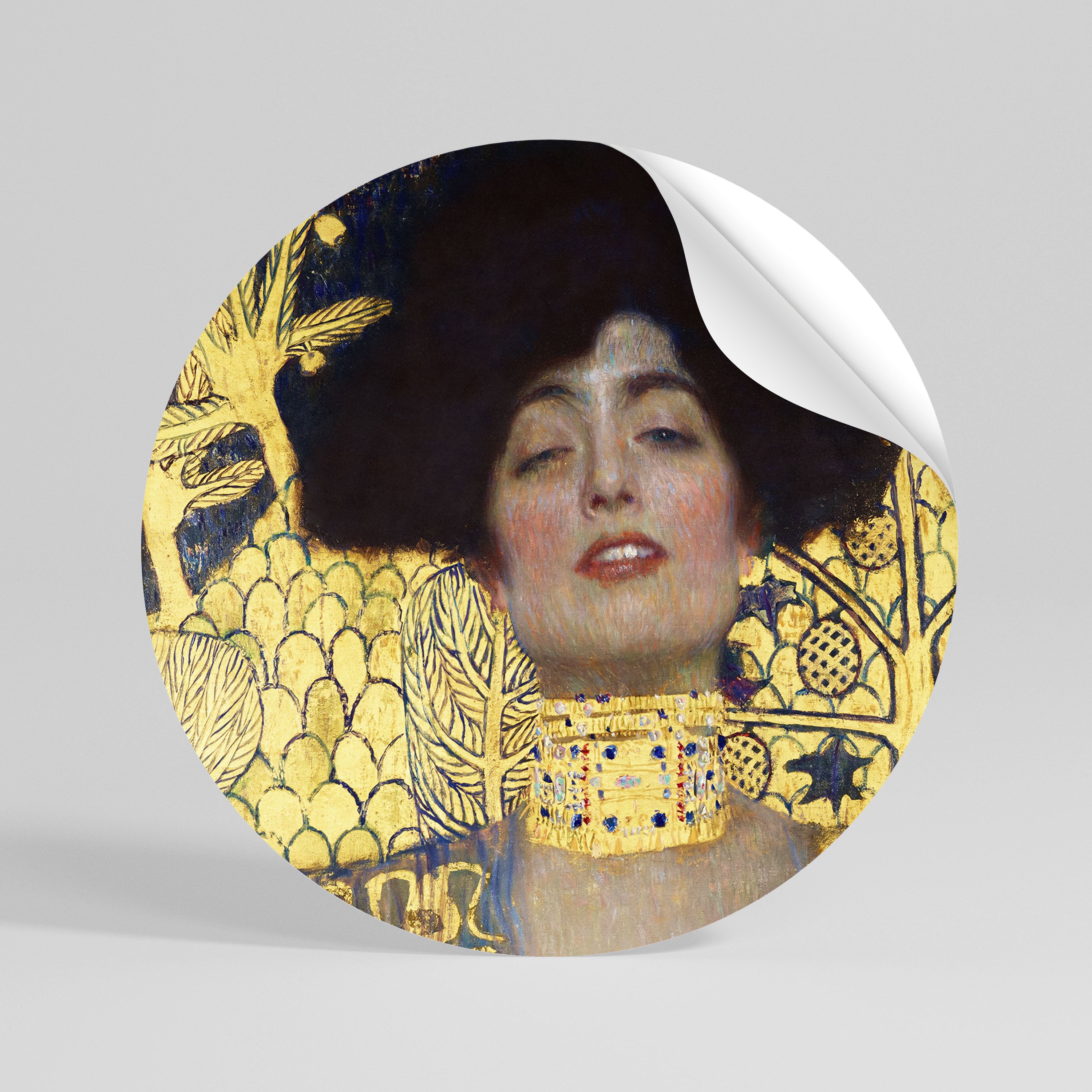 JUDITH WITHOUT HOLOFERNES Peel and Stick Round Sticker