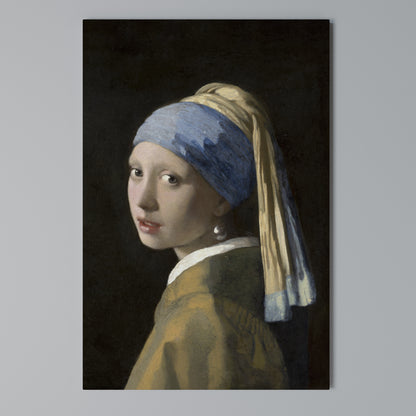 GIRL WITH A PEARL EARING Vertical Canvas Print