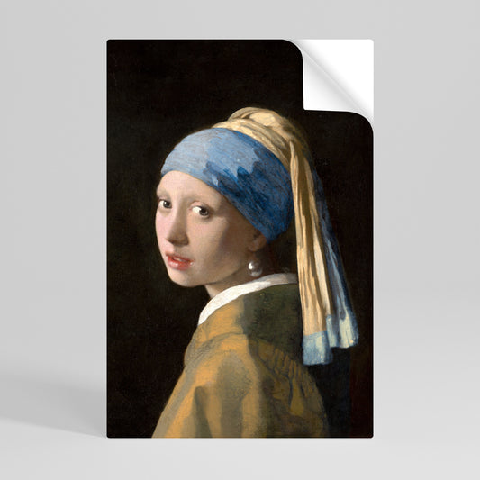 GIRL WITH A PEARL EARING Peel and Stick Vertical Poster