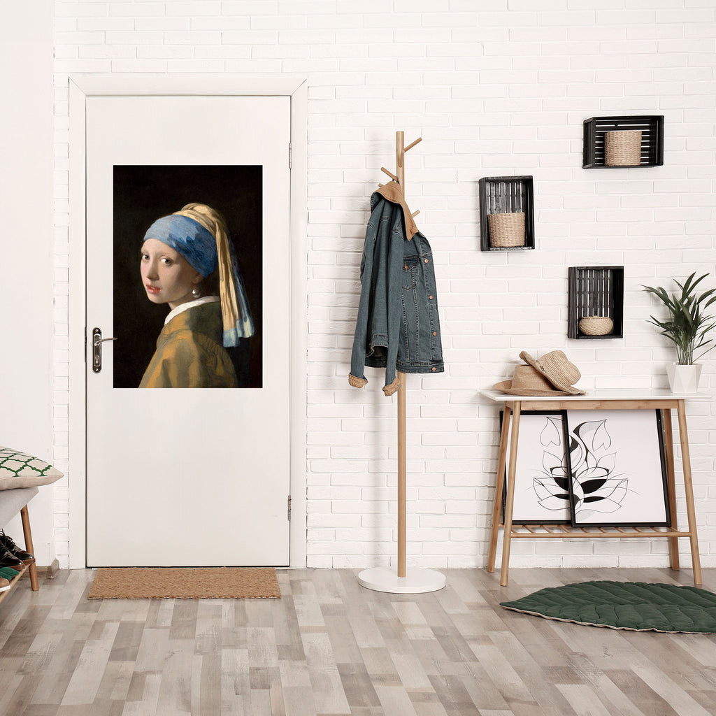 Affiche verticale autocollante « FILLE À LA PERLE »