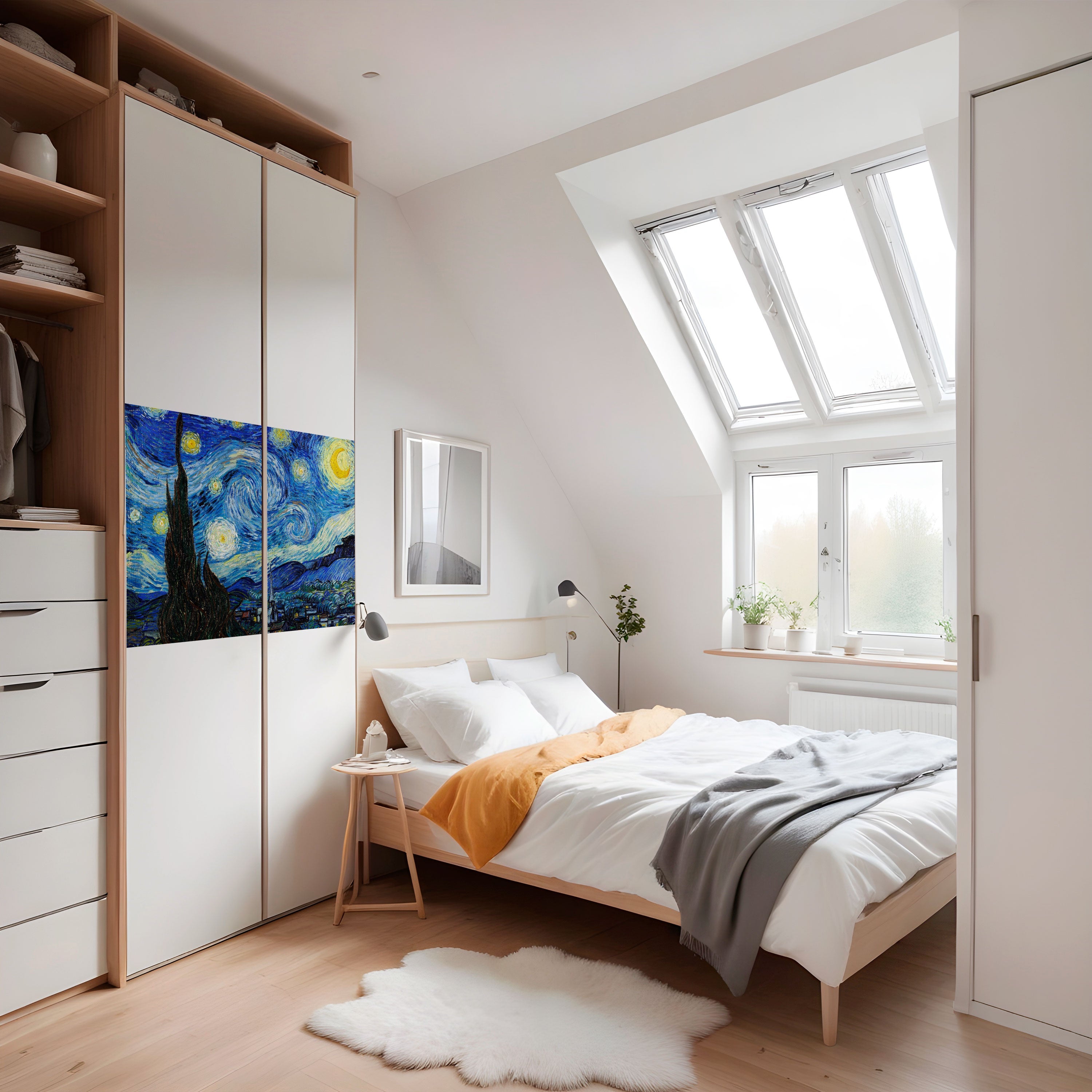 Affiche horizontale autocollante NUIT ÉTOILÉE