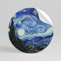 STARRY NIGHT Peel and Stick Round Sticker