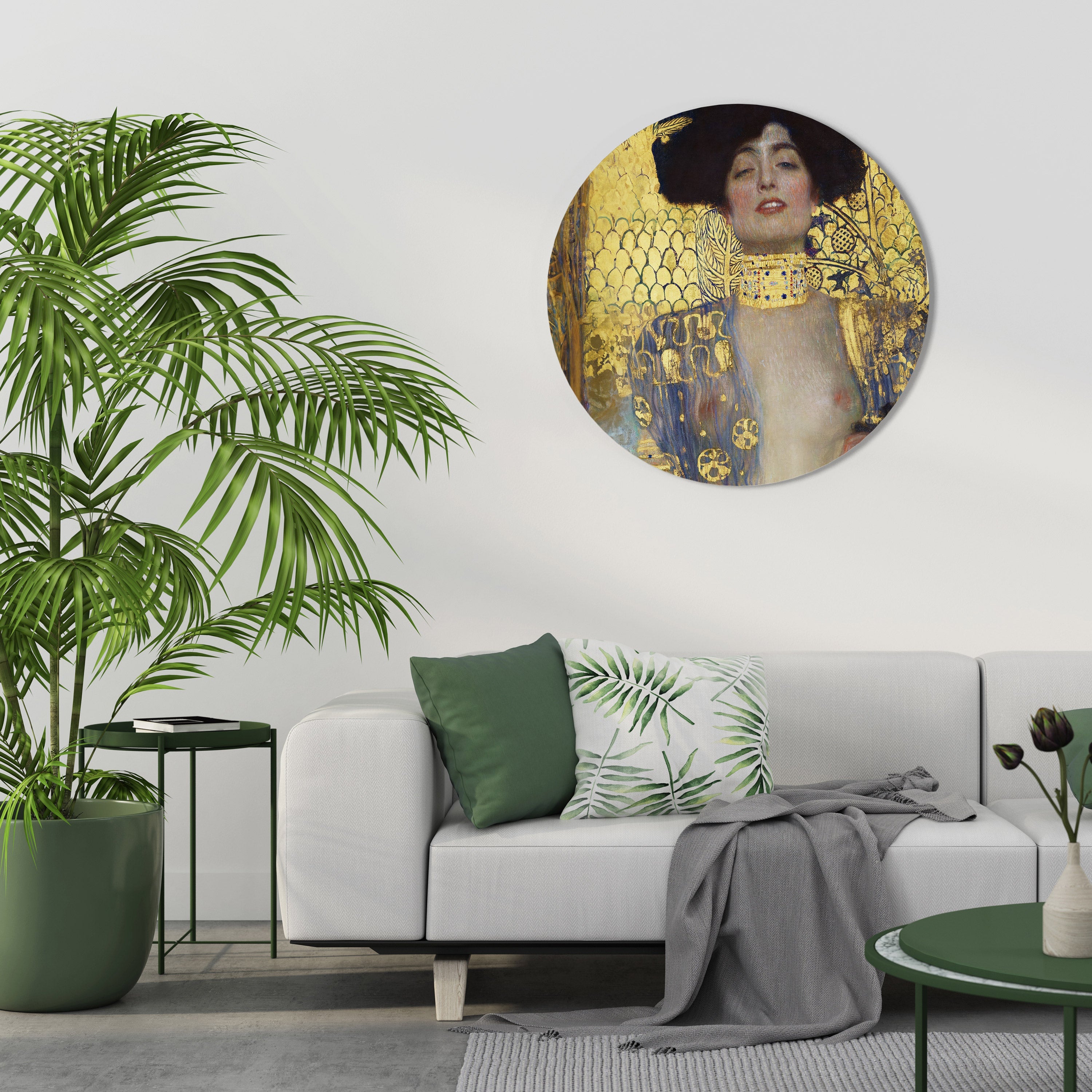 Décoration murale ronde JUDITH et HOLOFERNE