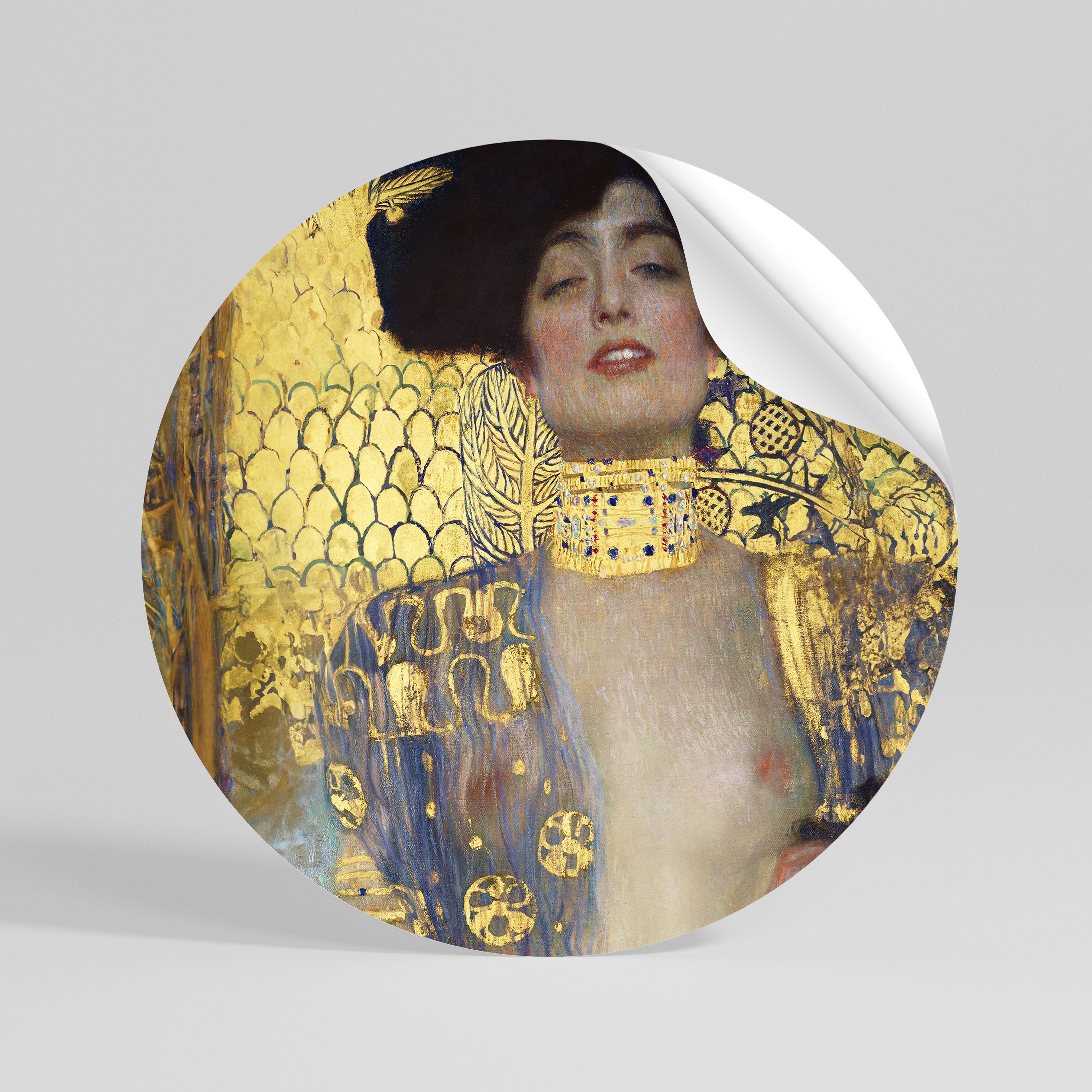 JUDITH & HOLOFERNES Peel and Stick Round Sticker