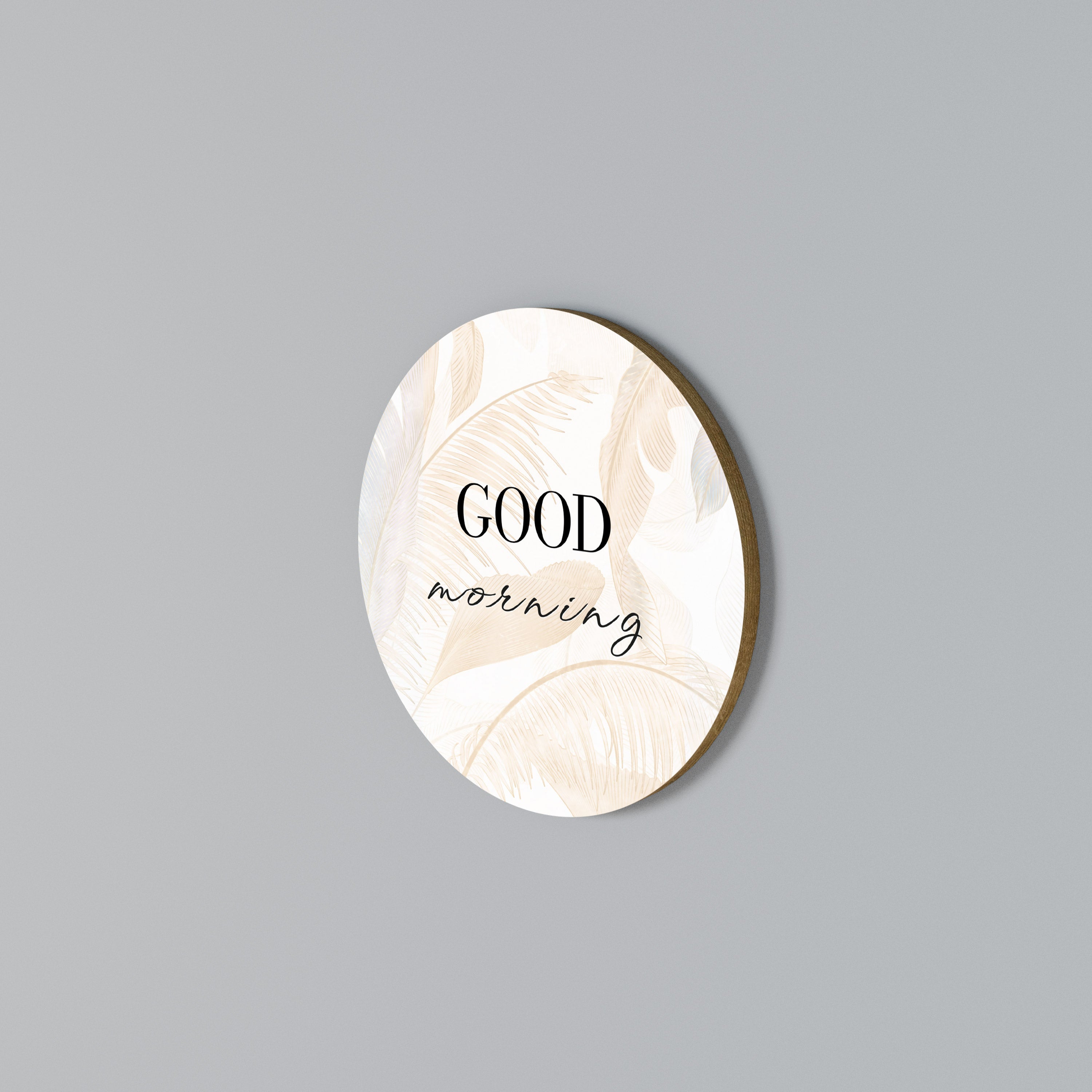 MORNING MIST MAGIC Round Wall Art