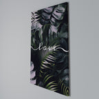 LOVE IN LEAVES Vertical Canvas Print