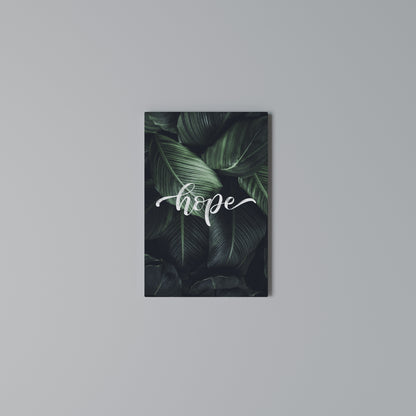 GREEN WHISPERS OF HOPE Vertical Canvas Print