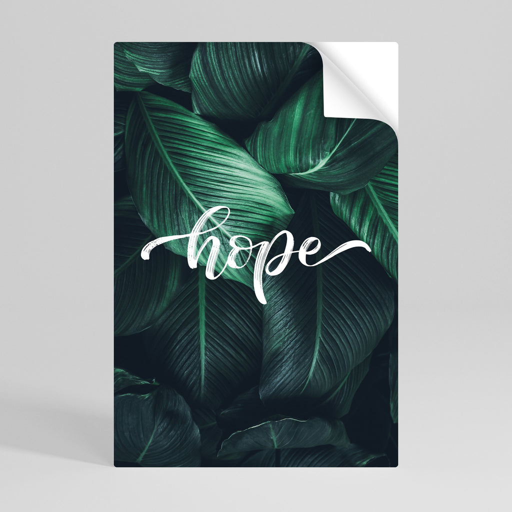 Affiche verticale autocollante « GREEN WHISPERS OF HOPE »
