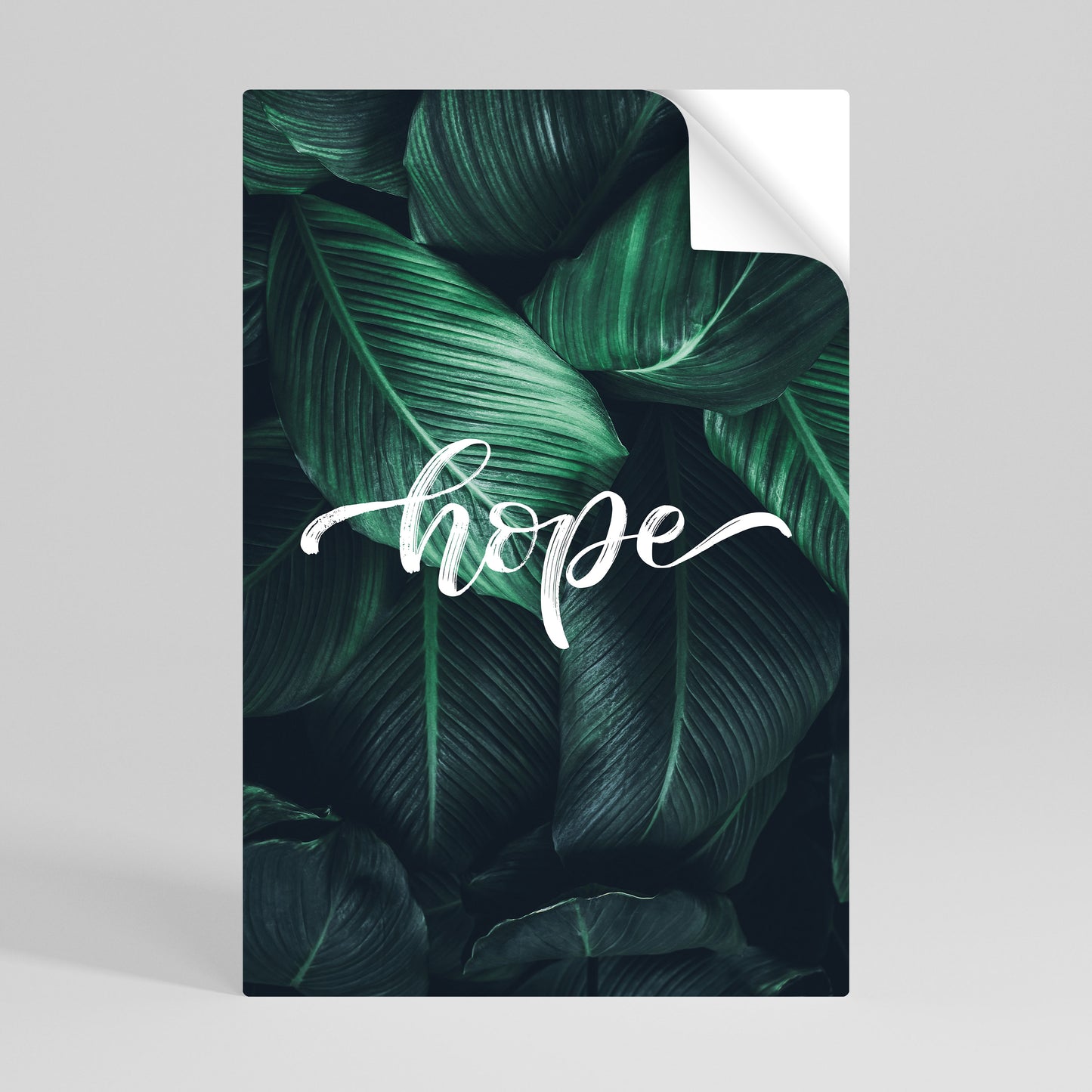 GREEN WHISPERS OF HOPE Peel and Stick Vertical Poster