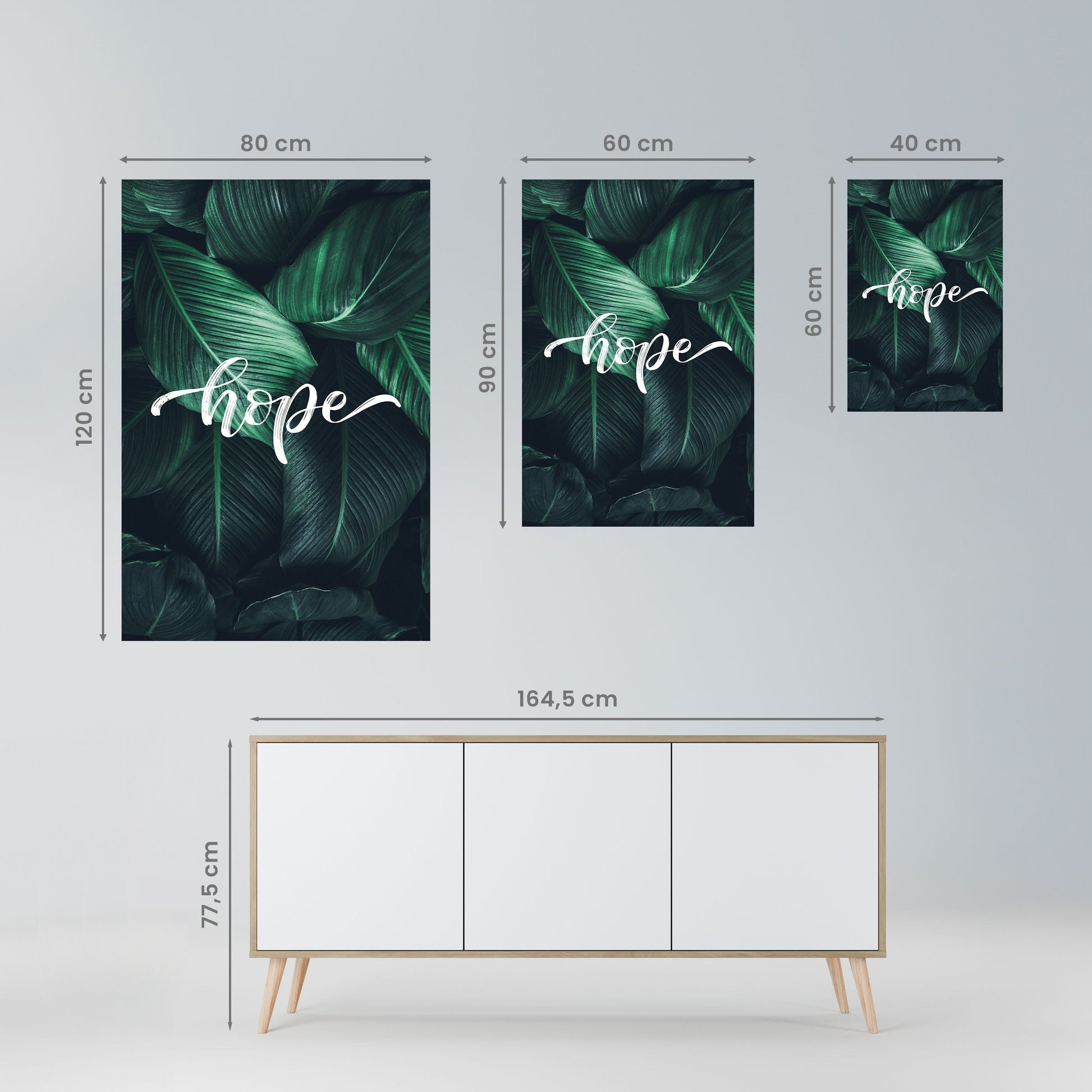 Affiche verticale autocollante « GREEN WHISPERS OF HOPE »
