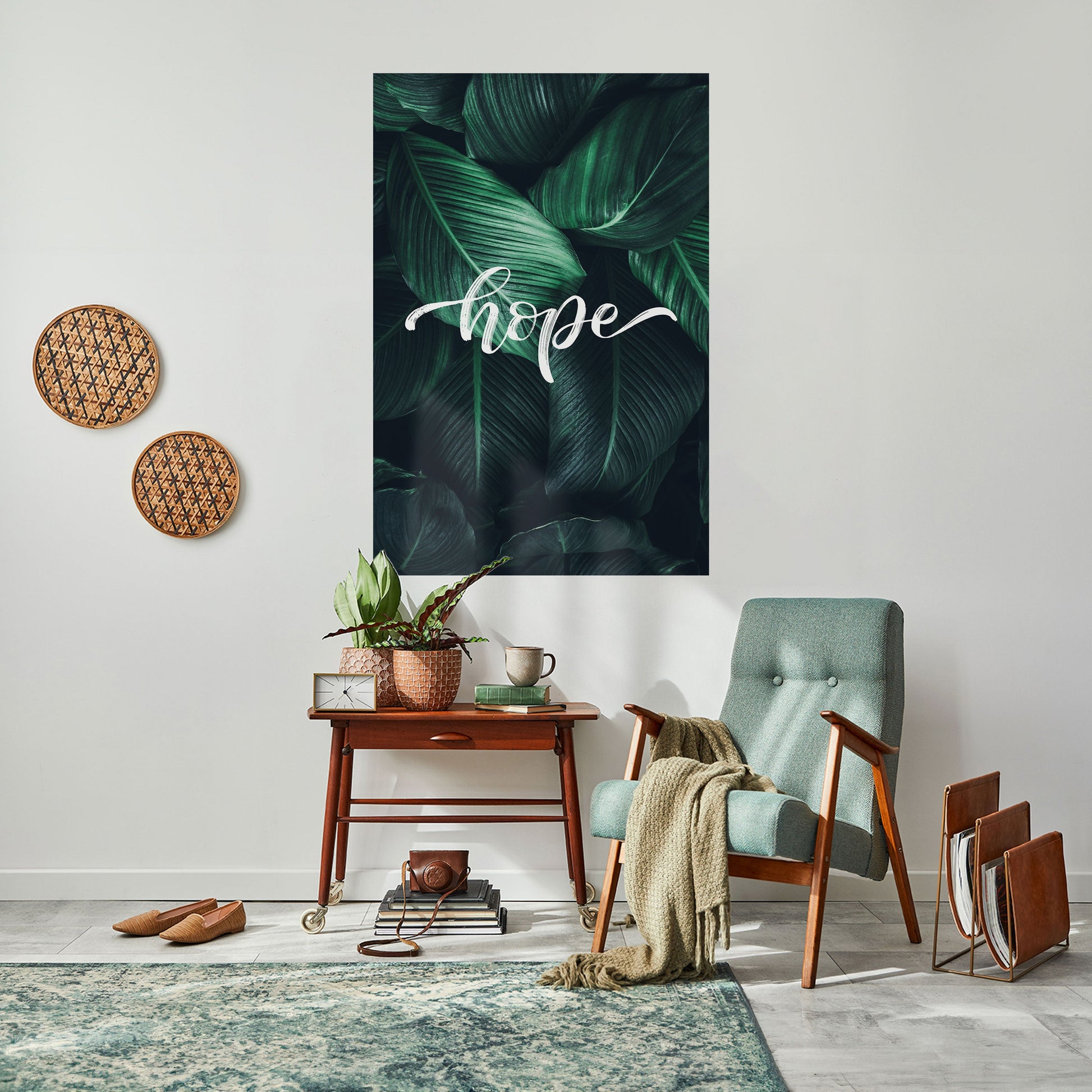 Affiche verticale autocollante « GREEN WHISPERS OF HOPE »