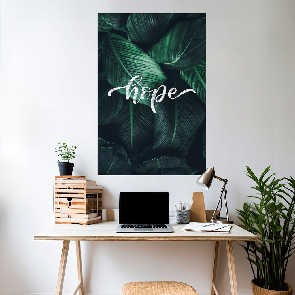 Affiche verticale autocollante « GREEN WHISPERS OF HOPE »