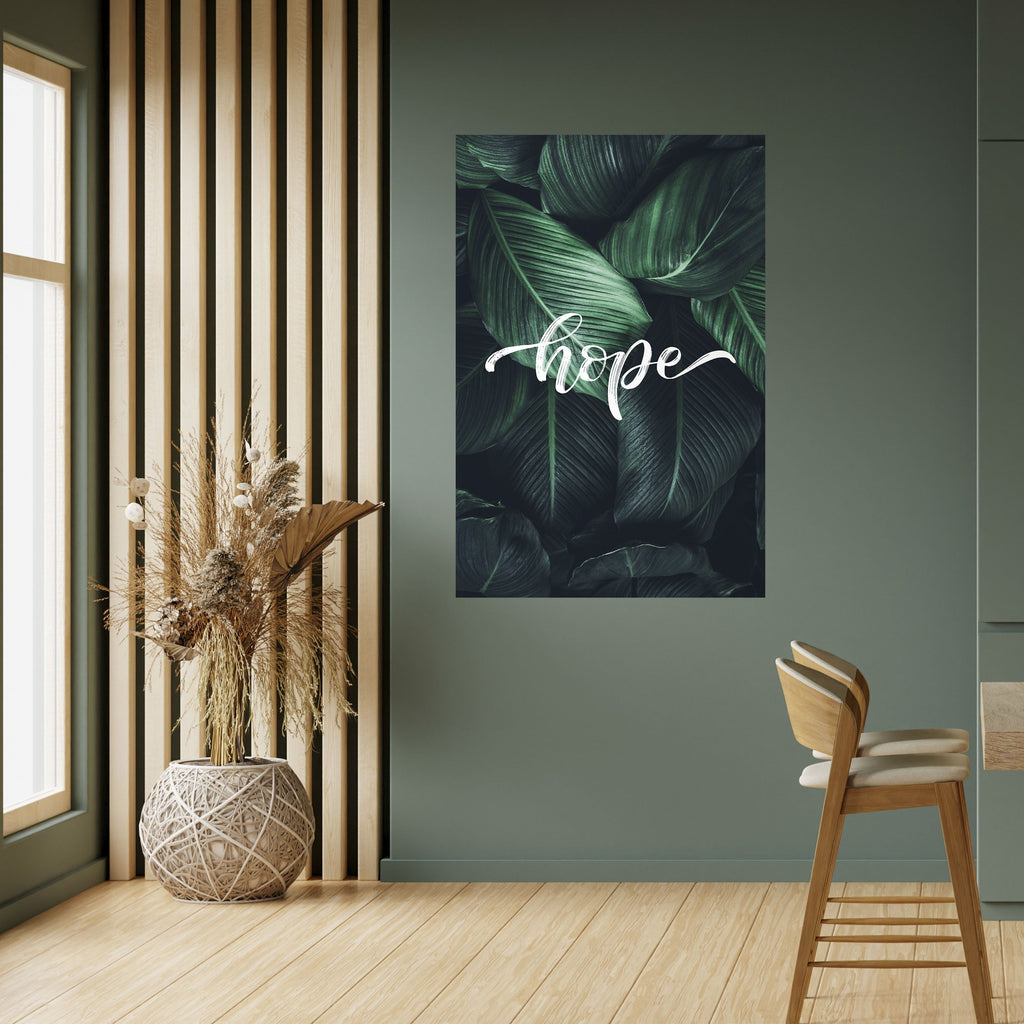 Affiche verticale autocollante « GREEN WHISPERS OF HOPE »