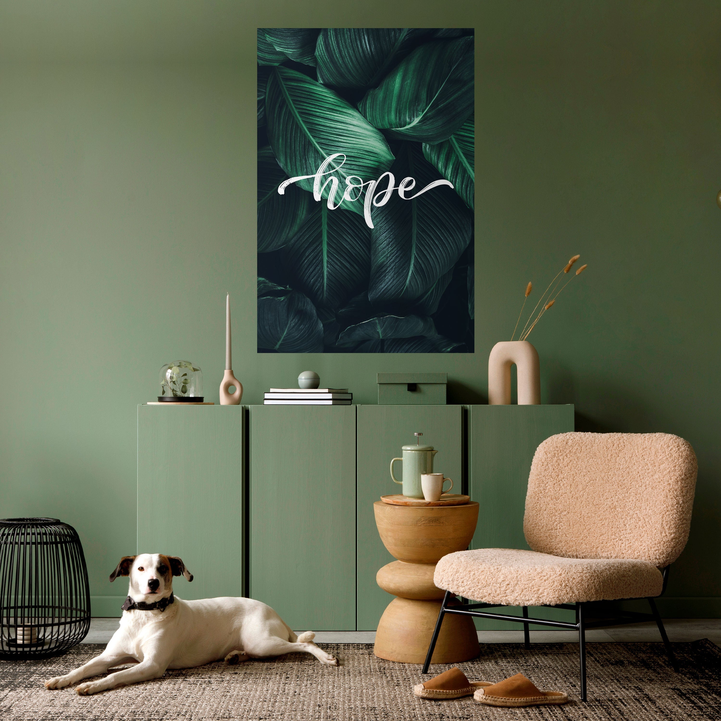 Affiche verticale autocollante « GREEN WHISPERS OF HOPE »
