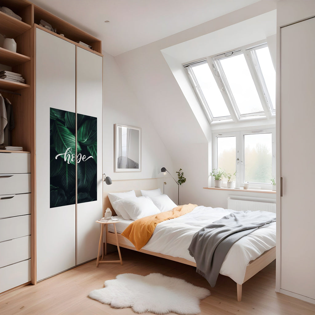 Affiche verticale autocollante « GREEN WHISPERS OF HOPE »