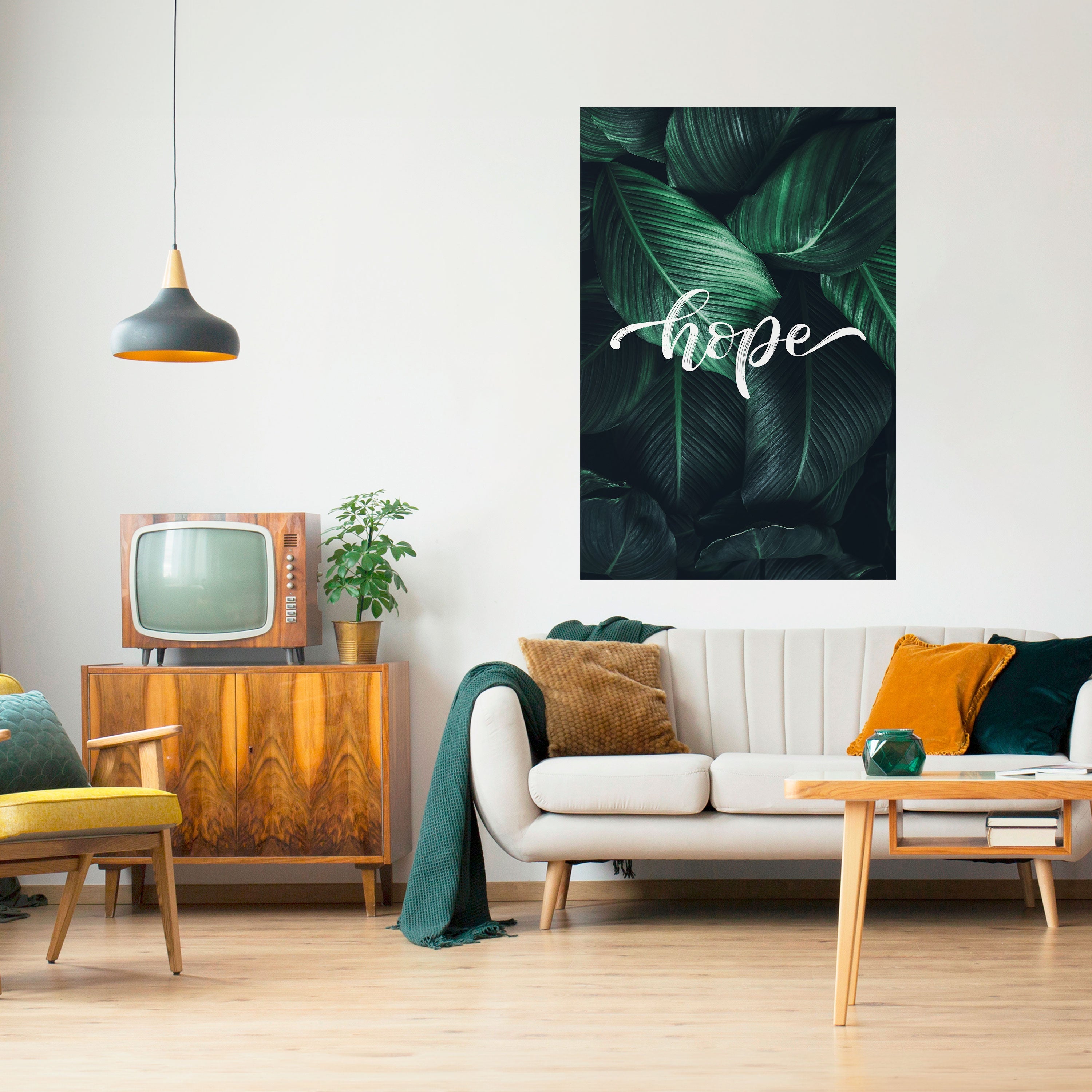 Affiche verticale autocollante « GREEN WHISPERS OF HOPE »