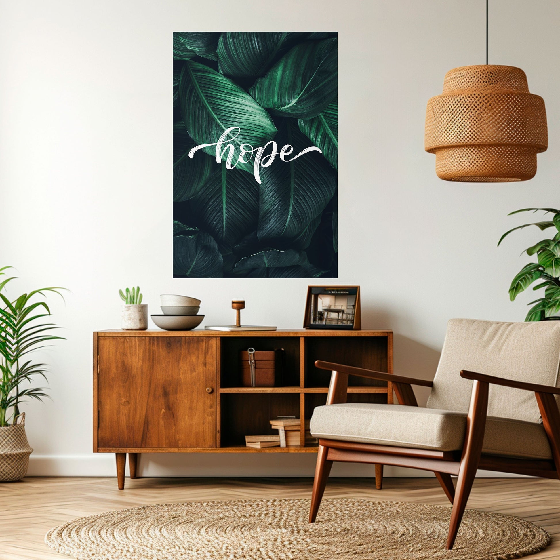 Affiche verticale autocollante « GREEN WHISPERS OF HOPE »